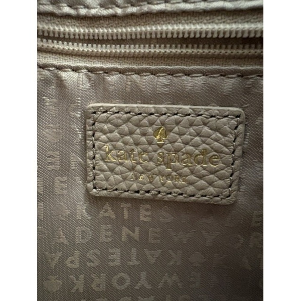 Kate Spade New York WKRU4073 Warm Taupe Pebbled Leather Crossbody Bag Tassel - Picture 5 of 9